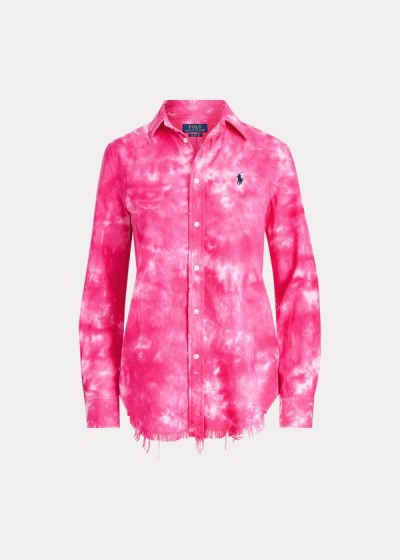 Women's Polo Ralph Lauren Tie-Dye Oxford Shirt | 972861XAY